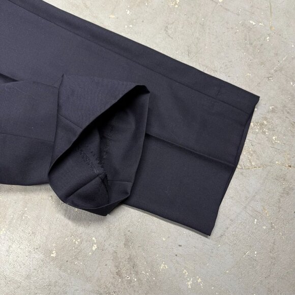 Maxwells Clothiers Bespoke Dress Pants Wool Trousers Navy Blue 38x29 - Picture 7 of 10